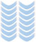 Luxshiny 36 Stück Lace Front Perücke Tape Doppelseitige Haarverlängerung Perücken Tape Friseursalon C Blaue Tape Streifen für Spitze Toupet 9X2cm