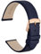 WOCCI 14mm Elegant Leather Watch Strap for Ladies with Rose Gold Buckle (Dark Blue)
