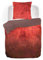 Kayori Chai Baumwolle-Satin Bettwäsche-Garnitur Farbe Rot Größe 155x220 + 80x80 cm