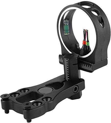Namvo TP1530 Basic Compound Bow Sight 3-Pin Fiber Optics ohne Sichtungslicht für Jagd schie?en Pure Schwarz