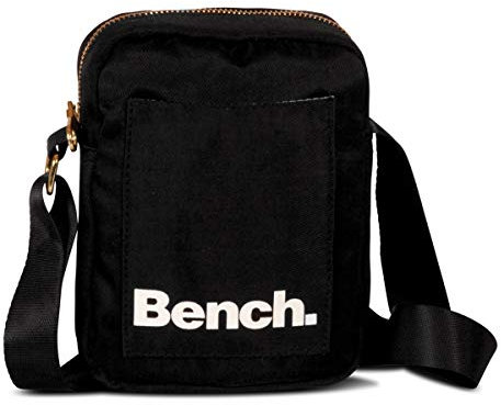 Bench kleine Umhängetasche Schultertasche Small Shoulderbag Crossbag 64173, Farbe:Schwarz