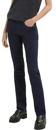 TOM TAILOR Damen 1008119 Alexa Straight Jeans, 10115 - Clean Rinsed Blue Denim, 31W / 32L EU