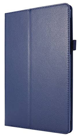 INSOLKIDON Compatible con Honor Pad 8 12 Inch Tablet Funda Protectora Trasera de Cuero Bumper Protección de Cuerpo Completo Funda Protectora de Cuero (Navy Blue)