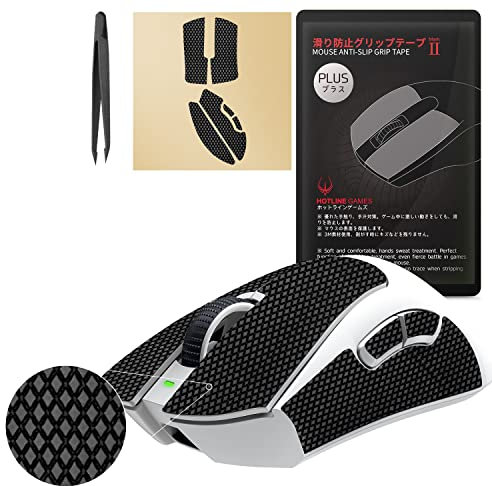 Hotline Games [ Grip Upgrade 2.0 Plus Anti Slip Grip Tape Compatible With Razer DeathAdder V3 Pro Gaming Mouse Skins, Cut to Fit, Easy to Apply
