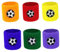 Guangcailun 6er Pack Kinder Sportarmband Jogging Fitness Fußball Handgelenk Schweißband