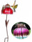 YUMILI Vogelfutterspender Stehend, Vogelfutterhaus Blume, Wassertränke für Vögel, Vogelvoliere Außen, Vogeltränke Stehend für Garten und Balkone (78 x 18 x 10 cm)