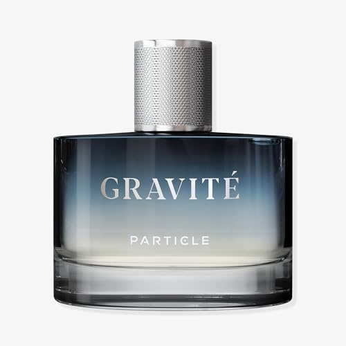 Particle Gravité Cologne Spray for Men, Long Lasting Fresh Scent, Men's Perfume Woody Citrus Fragrance, Notes of Pepper, Rosemary, Grapefruit, Cedar, Cashmere & Musk, 3.38 FL OZ Bottle
