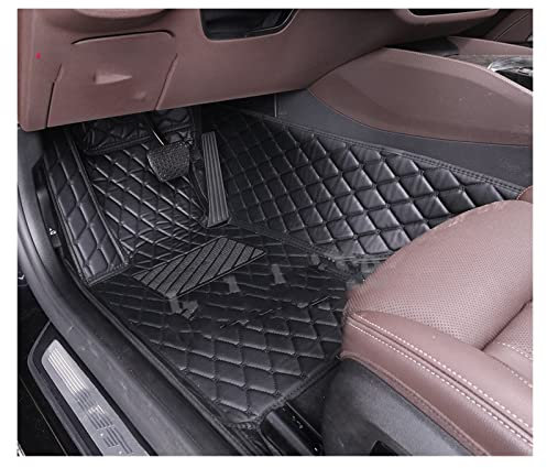 Auto Fußmatten Auto-Fußmatten Für VW Für Touran 2006 2007 2008 2009 2010 2011 2012 2013 2014 2015 Alle Modell-Autozubehörteile PKW-Fußraummatten (Farbe : All Black Driver)