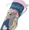 Schultüte/Zuckertüte Pferd mit Namen in blau und rosa zur Einschulung für Mädchen, aus Stoff, mit Kissen bestellbar