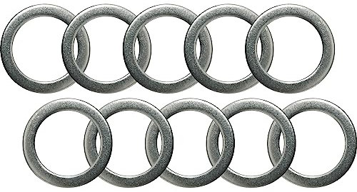 JJHXSM 10 Stück 1 mm Pedal-Unterlegscheiben, 20 x 15 mm Edelstahl-Ersatz für Mountainbike Rennrad