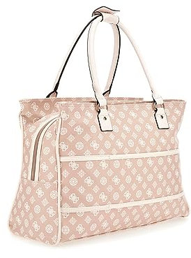 GUESS Wilder Shopper Tote Nude/Blush Multi