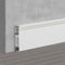 TEN-HIGH 2 Stücke Aluminium Sockelleistenverbinder, 15 x 80 x 10 mm,weiß,Left end plug