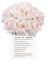 VaryFloral 10 Stück Künstliche Rosen Weiß und Rosa Kunstrosen mit Papiertüte Seidenblumen Kunstblumen Rosa Realistisch Rosenstrauß mit Stiel Kunstblumen Wie Echt für Schlafzimmer Blumenarrangement