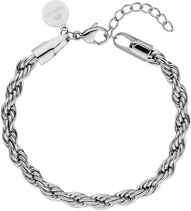 Purelei® Vintage Armband (Silber) – Elegantes, verspieltes Damen Armband mit Plättchen – Edelstahl 18K vergoldet – Verstellbare Länge 16-19 cm – Hawaiianisch inspiriert & wasserfest