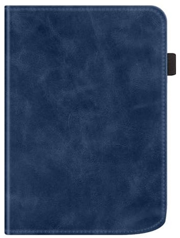 DRENGE Hülle kompatibel mit Pocketbook Verse Pro 2023 E-Reader Flip PU Stand Cover für Pocketbook 629 634 Hülle mit Handhalter (Color : Dark Blue)