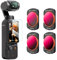 K&F Concept OSMO Pocket 3 ND/PL Filtersets,4er Pack Magnetischer ND8/PL,ND16/PL,ND32/PL,ND64/PL Filter kompatibel mit DJI OSMO Pocket 3 (Aluminiumrahmen)
