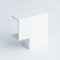 TMW Profiles 1M White PVC Wire Conduit - Mini Trunk Cable Management Hider, Self Adhesive, Flat Angle Joint (25mm)