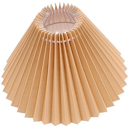 HOMSFOU Lampadario Plissettato Per Lampade Da Tavolo Paralume Elegante Per Camera Da Letto e Ambienti Domestici Stile Vintage