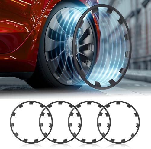 KAVANIC Passend für Tesla Model 3 Performance 20 Zoll Felgenschutz Grau ABS Felgen Radkappen Abdeckung für Model 3 Rad