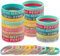 LHOEST 36 Stück Bunt Motivationsarmbänder Kinder, Deutsch Armband Kinder für Abschluss Geschenk Schüler, Silikonarmband mit Inspirierenden Sprüchen für Abschiedsgeschenk Mutmacher Kinder