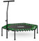 Neo-Sport Fitness Trampolin Klein Mit Höhenverstellbarem Haltegriff Mini Jumping Trampolin Erwachsene Durchmesser 127 cm Bis 100 kg Minitrampolin Indoor Outdoor Grün