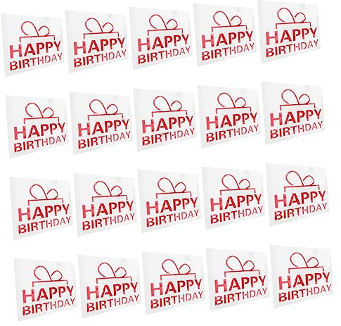 MUSISALY 20 Stück Diy Ballon Aufkleber Für Geburtstagsdeko Dekorative Ballon Zubehör Partyaccessoires Rot