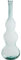 DRW Vase de Sol en Verre Transparent 35 x 35 x 100 cm