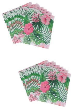 Gogogmee 40 Stk Papierservietten hawaiianische Serviette hawaiisch hawaiianisches Luau-Partyzubehör Hawaii-Partygeschenke tropische Serviette Hawaii-Servietten Servietten bedrucken