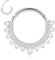 AROWRO Septum Helix Tragus Nasenpiercing Ring Conch Rook Daith Piercing Chirurgenstahl 16G 8mm Silber