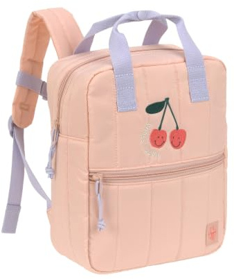 LÄSSIG Kindergartenrucksack Mini Square 7L Little Gang Cherry | Für Kindergarten, gepolsterte Schultergurte und Brustgurt, wasserabweisend
