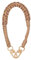 CHUQING Cadena para teléfono móvil, correa de muñeca marrón corta, llavero corto, pulsera, cordón para teléfono móvil