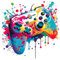milaosk Adesivi Murali 3D Gamer Adesivi da Parete Gamepad in Stile Acquarello Adesivo Muro Videogiochi Grande Decorazioni Murali Poster Gaming Cameretta Ragazzi Bambini