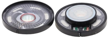 Sehuby 2Pcs Black 50mm Headphone Speakers Headsets Driver 32Ohm 112db Speakers Repair Parts for Headphones 50mm Speakers Driver