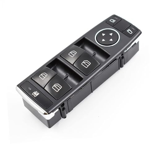 Uenopedin MJ Fensterheberschalter Vorne Links A2049055302 2049055302 Passend für Mercedes C-Klasse W204 S204 E-Klasse W212 S212 A207 C207 GLK X204 Alle Motoren Fahren Seite Power Fenster Schalter