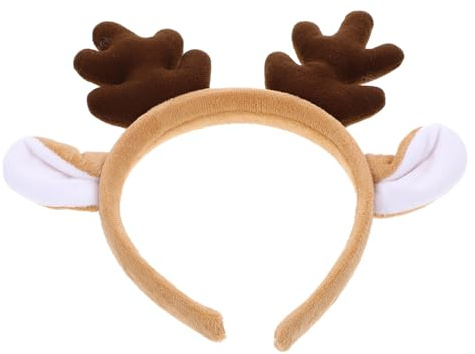 HEALEEP Geweih Stirnband Rentier Geweih Weihnachtliches Haaraccessoire aus Kunststoff für Weihnachtsfeste Geburtstagsfeiern und Kostümveranstaltungen