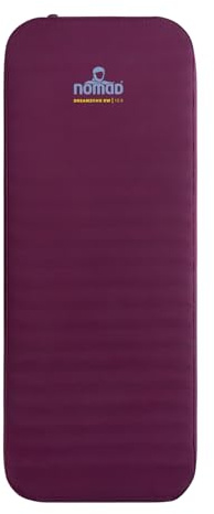 NOMAD® Dreamzone XW 10.0 Schlafmatte | Selbstaufblasend | 198x68 | Dicke 10 cm | Extra Breit | Mauve | 1-Personen-Luftbett | Einfaches Aufblasen und Entleeren | Inklusive Hülle