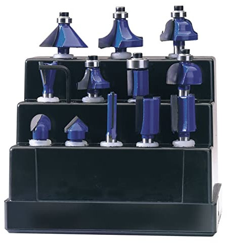 Draper 72892 12-Piece 1/4-Inch TCT Router Bit Set