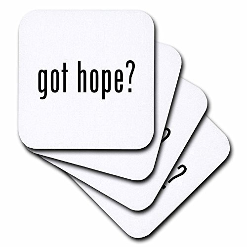 3dRose Mark Andrews zegear Spirituelle – Got Hope – Untersetzer, Gummi, set-of-4-Soft