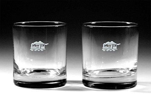2er-Set Whiskeygläser Eisenbahn