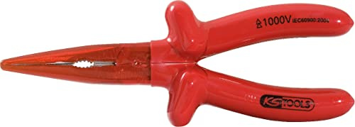 KS Tools 117.1718 CLASSIC 1000V Flachrundzange beschichteter Arbeitskopf 200mm