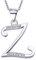 VIKI LYNN Initial Anhänger Z 925 Sterling Silber Buchstabe Halskette mit Zirkonia Personalisierte Geschenke für Frauen Damen Mädchen