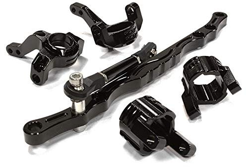 Integy RC Model CNC Machined Steering Knuckle, Caster Block & Linkage Set for Axial SCX-10