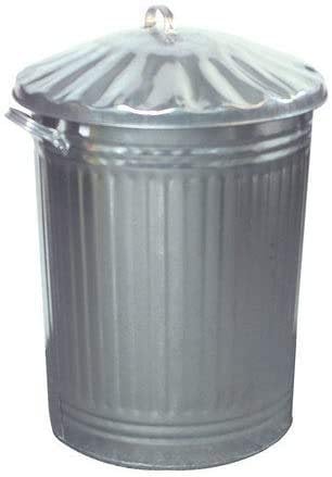 4 x Large 90L Litre Galvanised Steel Metal Bin - Ideal for Animal Feed/Storage/Rubbish/Dustbin