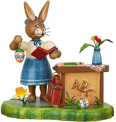 Hubrig Volkskunst Hasenschule Frau Lehrerin - 9 cm
