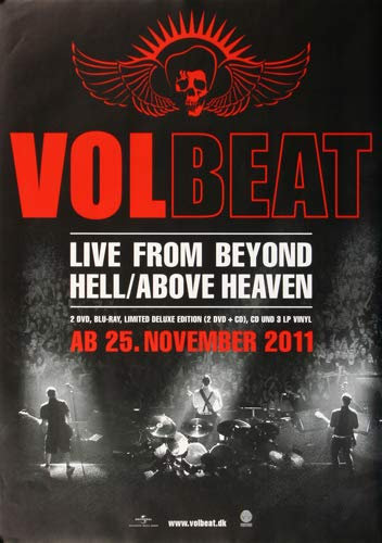 Volbeat - Open Air, 2011 » Konzertplakat/Premium Poster | Live Konzert Veranstaltung | DIN A1 «