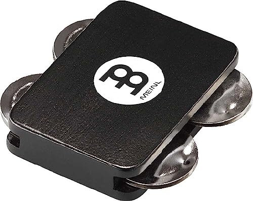 Meinl Percussion Jingle Tap - Cajon Add-On/Cajon Zubehör mit Jingles - Stahl Schellen, Siam-Eiche, Schwarz (JT-S-BK)