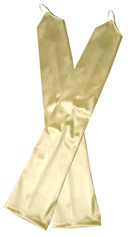 'SACASUSA Fingerless 23'' Long Bridal Satin Gloves Over the Elbow in 20 colors'