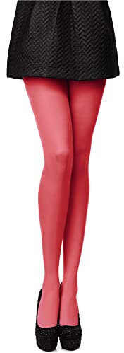 Antie Collant Lisse en Microfibre Vêtements Sexy Femme - 40 DEN (Corail, XL (Taille du Fabricant: 5))