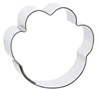 1 Keks - Ausstecher Pfote | aus Edelstahl | Hundepfote | Katzenpfote
