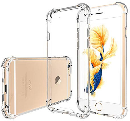 Hually iPhone 6S Case, iPhone 6 Case, Transparent Soft Flexible Extremely Thin TPU Silicone Case Cover for iPhone 6s/6 4.7 Inches Transparent